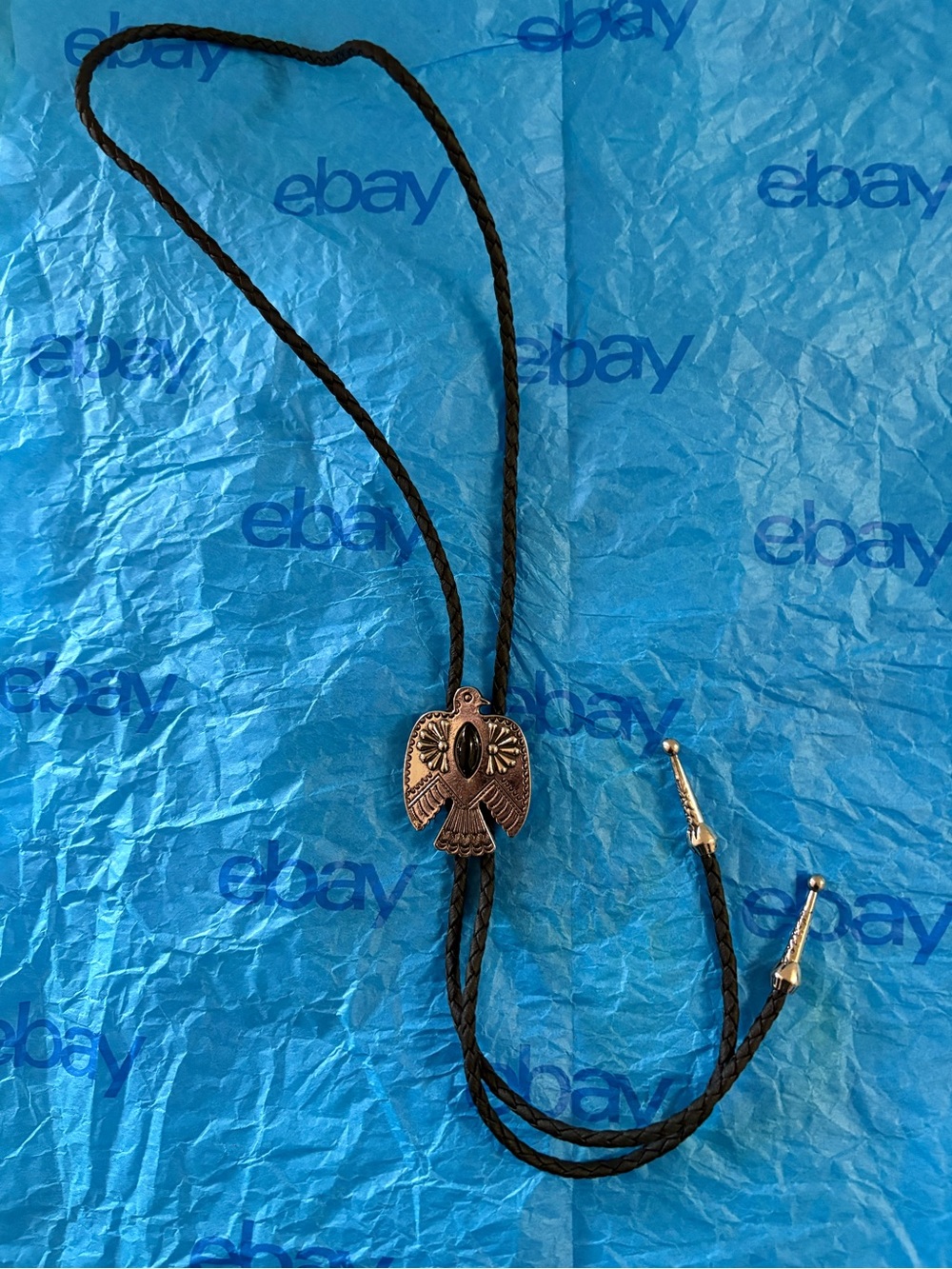 Black Western Thunderbird Bolo Tie - Unbranded - Picture 2 of 2